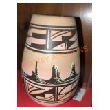 Native American Adakai Navajo Pottery Vase