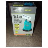 Master Plumber 1/4 HP Submersible Utility Pump