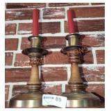Candlesticks w Candles - Qty 2