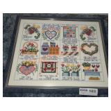 Hand Stitched Framed Sayings