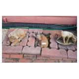 Cement Deer Yard Decor - Qty 3
