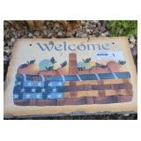 "Welcome" Hand painted Slate Sign