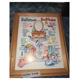 "Bathroom Beatitudes" Framed Art