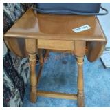 Wooden Drop Leaf Side Table