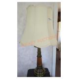 Wooden / Brass Table Lamp