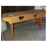 Hand Painted Wooden Bench