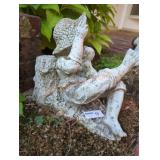 Little Boy & Dog Yard Decor
