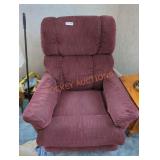Upholstered Red Recliner Rocker