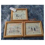 Amish Themed Artworks - Qty 3