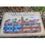 "Welcome" Hand painted Slate Sign