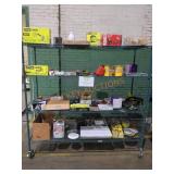 Rack Lot Of Assorted Home Improvement Items