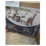 Hampton Bay 3 PC bistro set gray