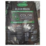 1 bag Scotts black mulch 1.5 cu bag