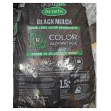 1 bag Scotts black mulch 1.5 cu bag