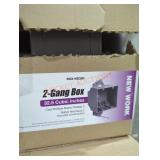 1 case gardner bender 2 gang box 32.5 cu in