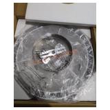 13" x 6" Fabric Ceiling Light White Assembly