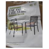 Outdoor metal chairs