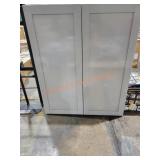 Gray Wall Cabinet approx 36"H x30"W x13"D