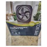 9" Rechargeable Portable Fan