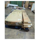 Skid lot of flooring and sofa