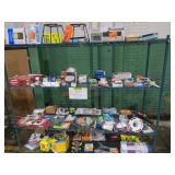 Rack Lot Of Assorted Home Improvement Items