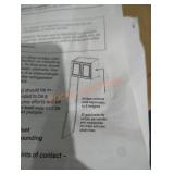 Gray refrigerator end panel kit