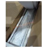 24" frameless aluminum swing medicine cabinet