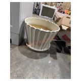 White Planters Pot With Drainage