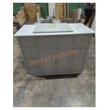48" gray bathroom vanity