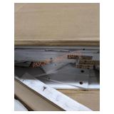 47" x 79" x 16" White 5 Shelf Bookcase Assembly