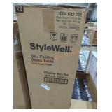 Qty 3  34" Folding Glass Table