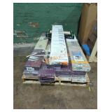Skid lot of miscellaneous flooring boxes