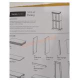 30x72 Distressed Oak Pantry Assembly Required