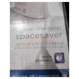 26.7" x 10.1" x 68" White Over The Toilet Space