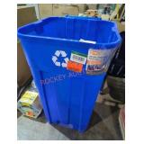 HDX wheeled recycling trash can