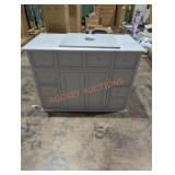 36" gray bathroom vanity