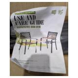 Black Stackable Metal Patio Chairs Assembly