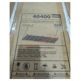4 ft x 8 ft pro series wall mounted shelf black