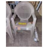 2 Plastic Patio Chairs