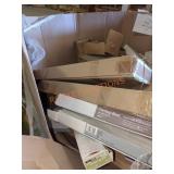 Skid Assorted Size Blinds, and Flat Panel Lighting