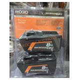 Ridgid 18v max output 8 ah batteries