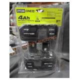 Ryobi 18v 4 ah lithium batteries
