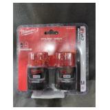 Milwaukee M12 cp 1.5 ah batteries