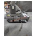 Ryobi 18v 2 ah battery