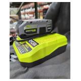 Ryobi 18v 4 ah battery and charger