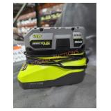 Ryobi 18v 4 ah battery and charger
