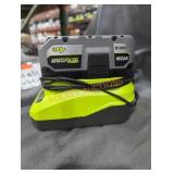 Ryobi 18v 4 ah battery and charger