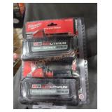 Milwaukee M18 high output xc 6 ah batteries