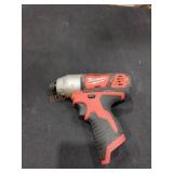 Milwaukee M12 1/4" Hex Impact Driver, Tool Only