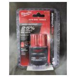 Milwaukee M12 cp 2.5 ah battery
